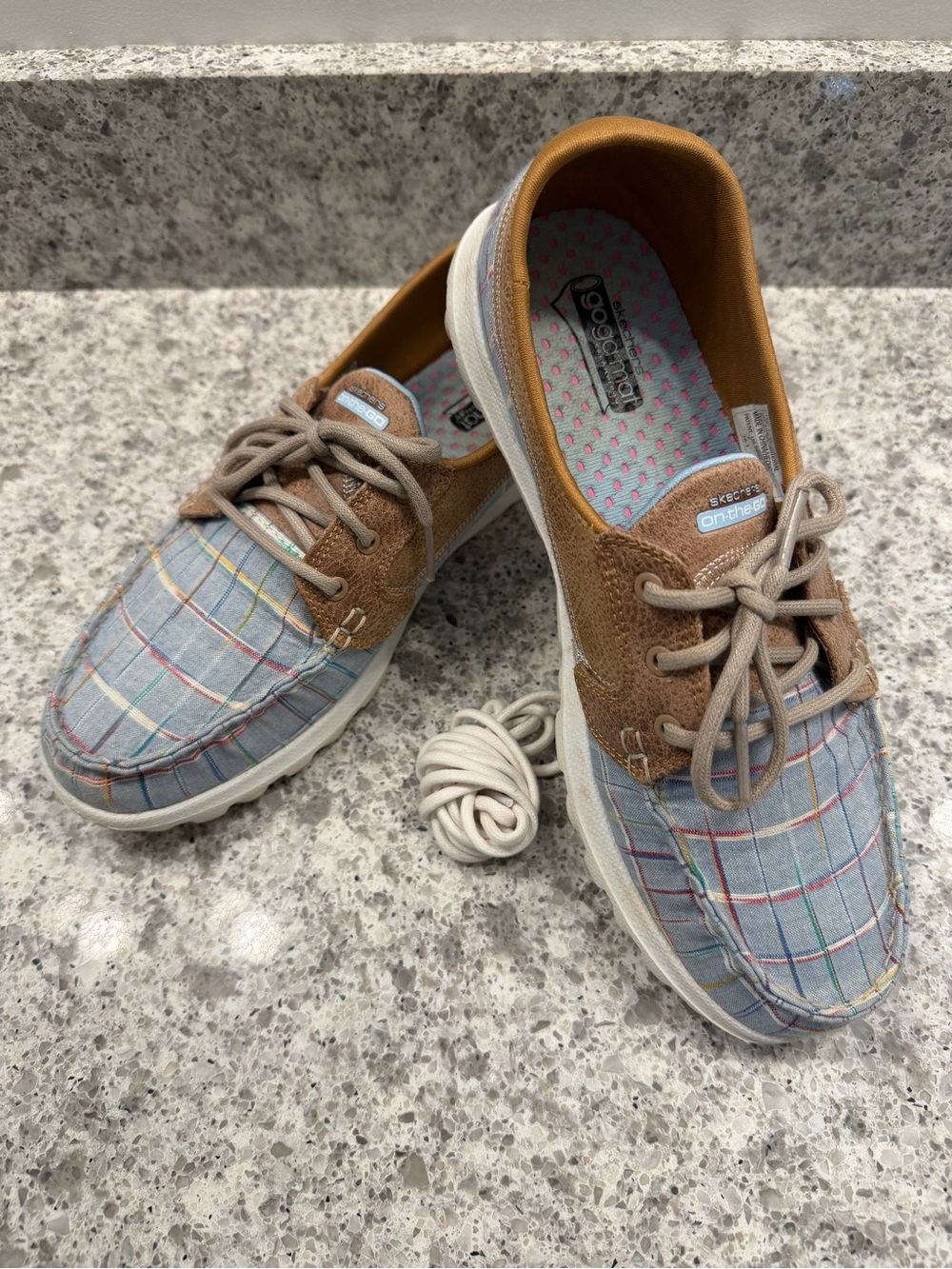 Skechers Gogo Mat Boat Shoes Womens 9